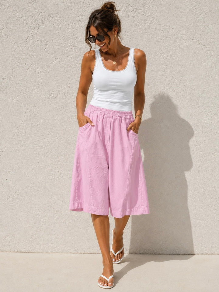 Cia Culotte Style Shorts Pink