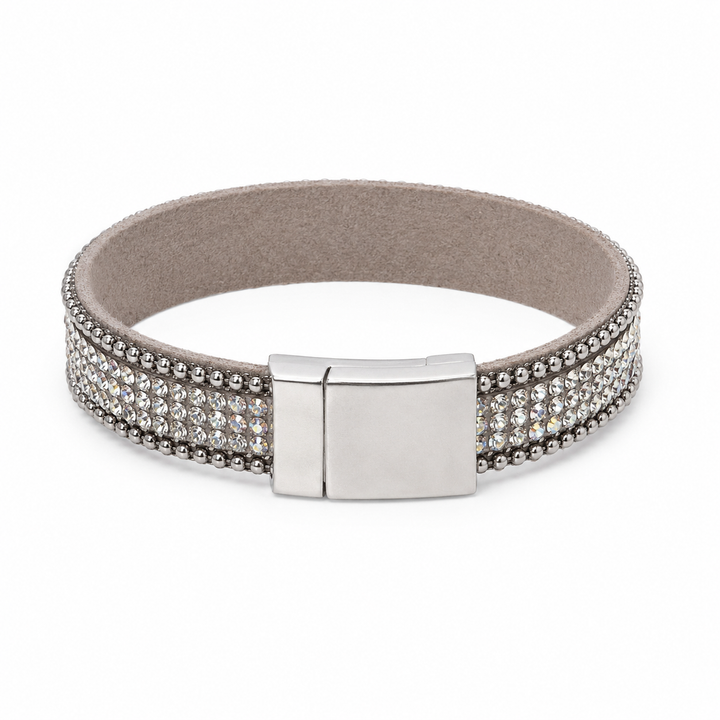 5 Row Magnetic Bracelet Silver