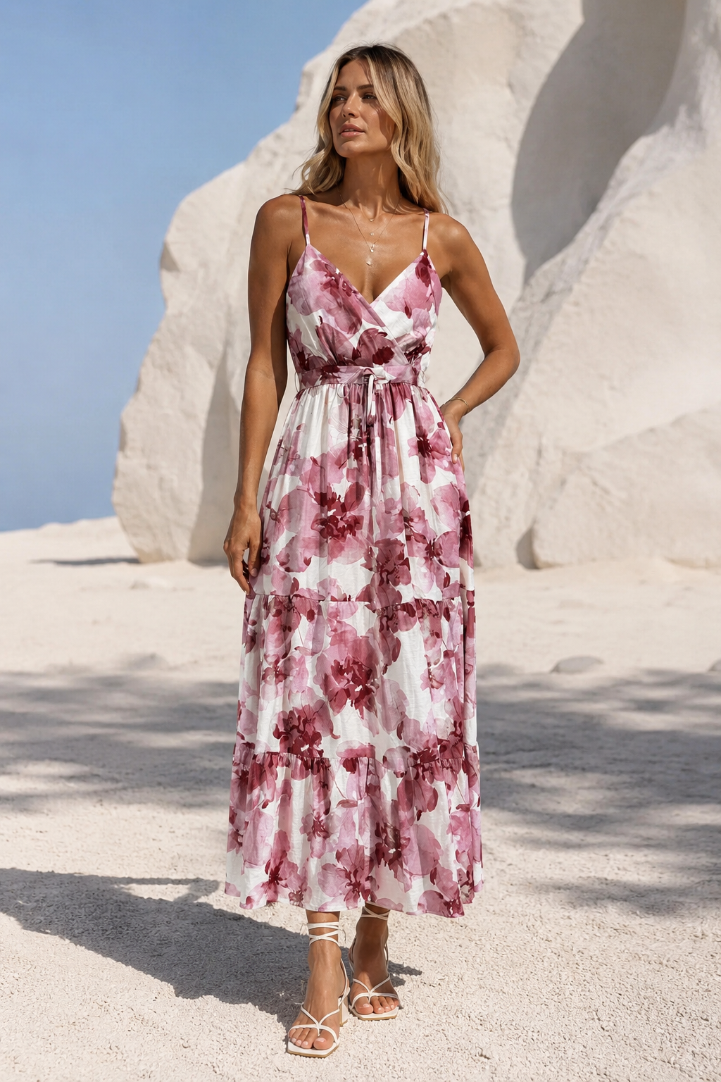 Bria Bloom Maxi Dress Rose