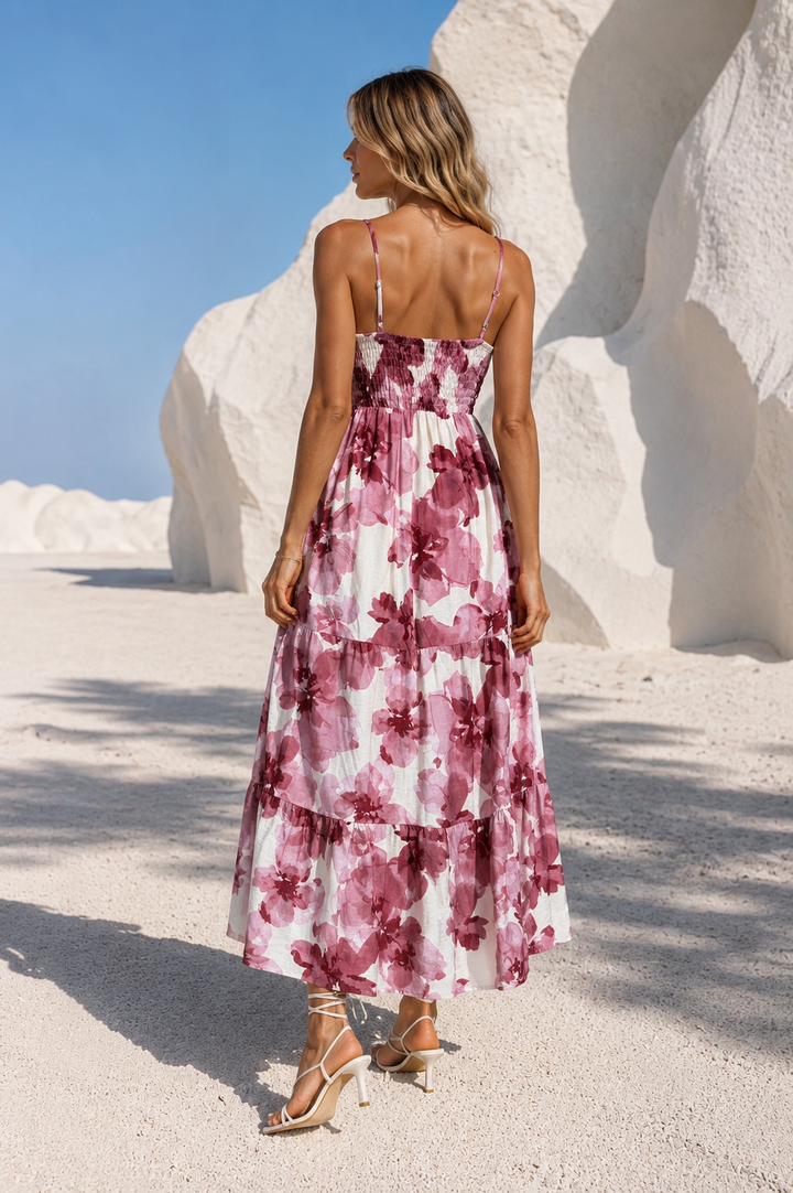 Bria Bloom Maxi Dress Rose