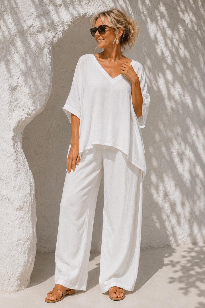 Clara Oversized Top White