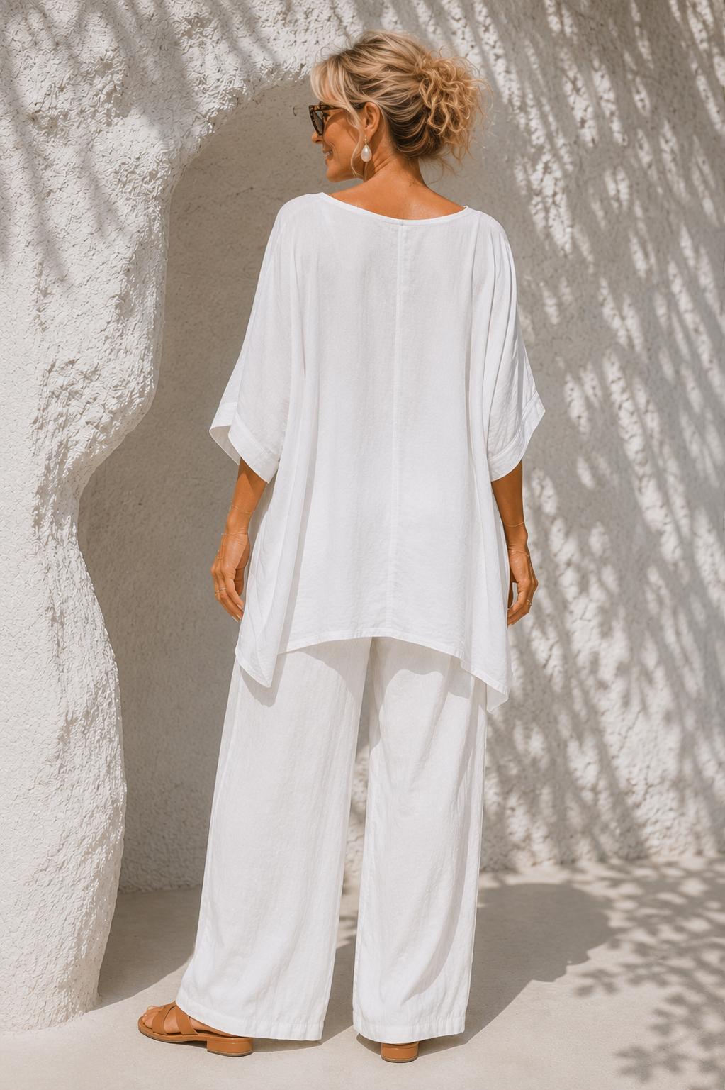 Clara Oversized Top White