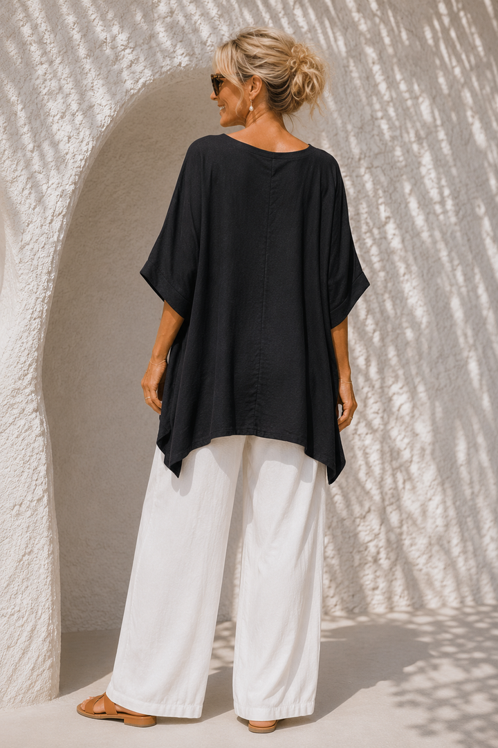 Clara Oversized Top Black