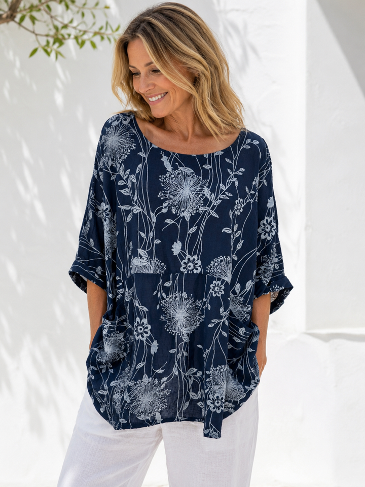 Dandelion Pocket Tunic Navy