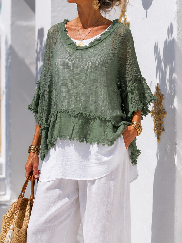 Rosalba 2 Piece Top Set Khaki