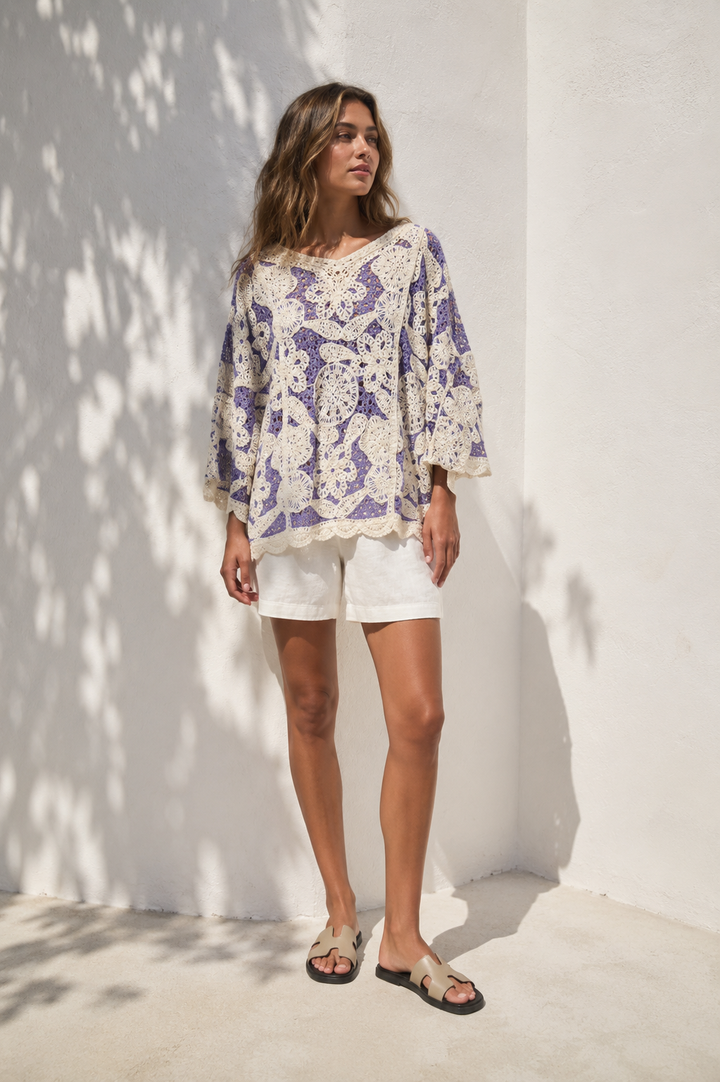 Marissa Crochet Top Lilac
