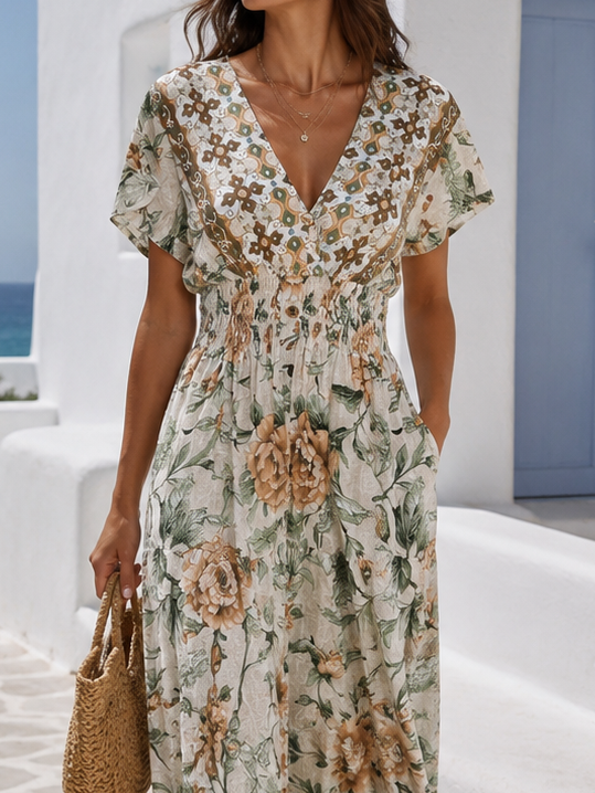 Rosemary Maxi Dress Chocolate