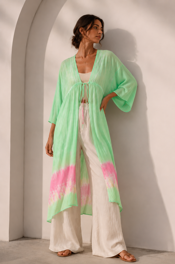 Dita Tie Dye Kimono Mint