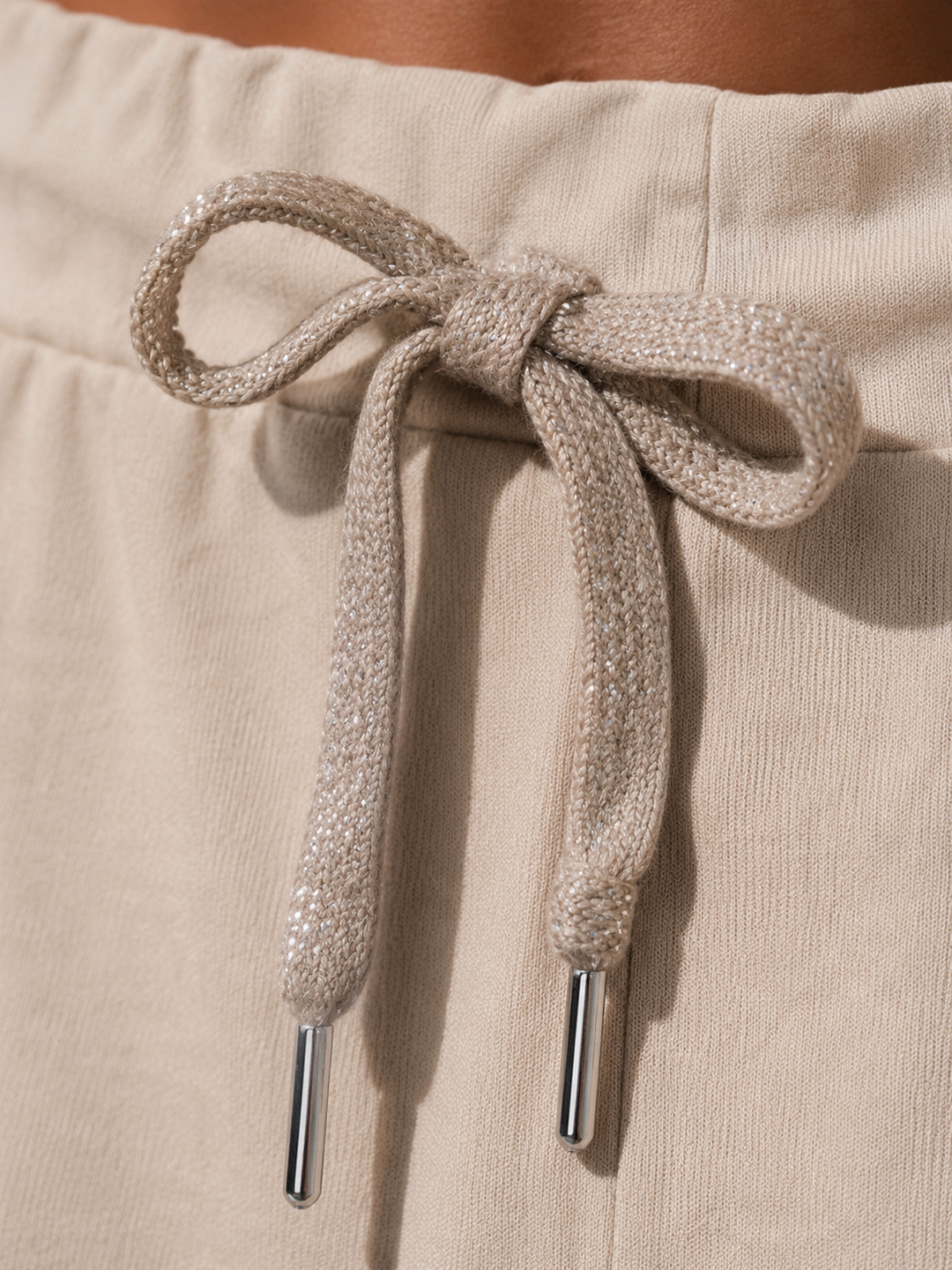 Lurex Tie Magic Shorts Mocha