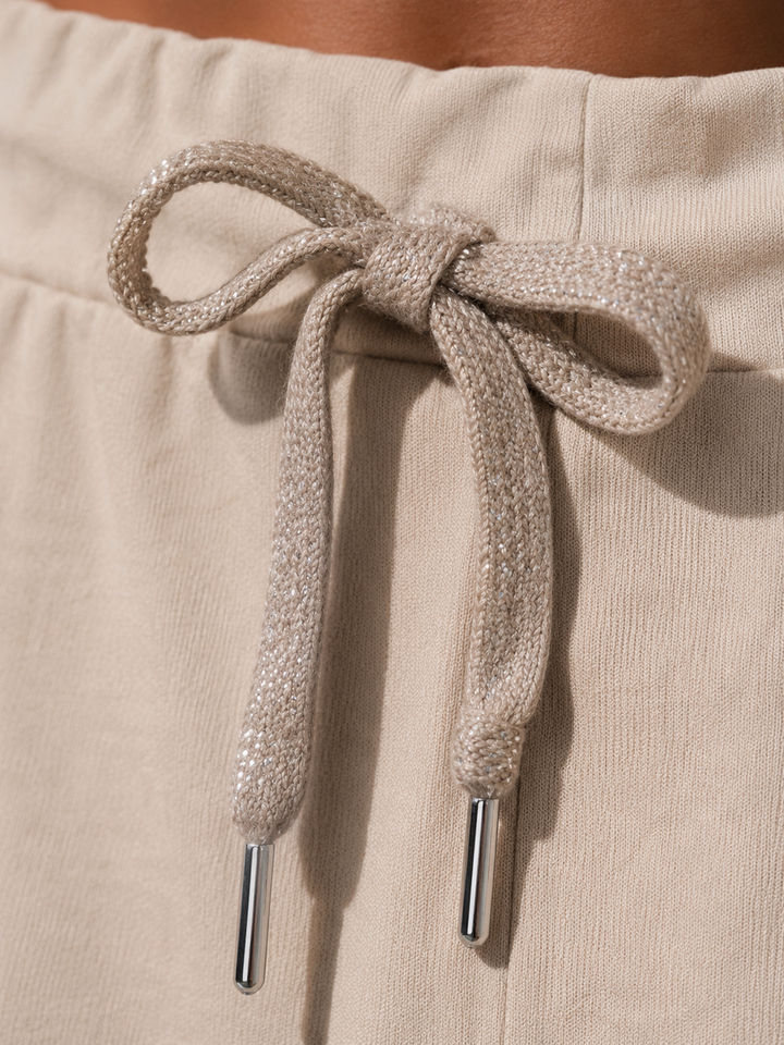 Lurex Tie Magic Shorts Mocha