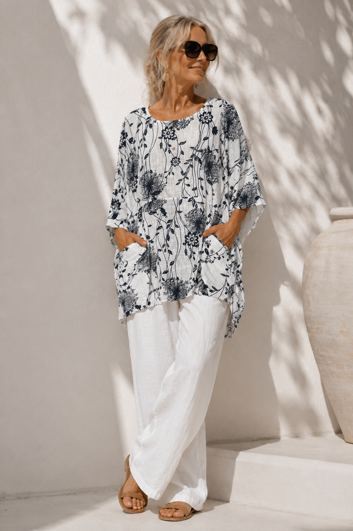 Dandelion Pocket Tunic White