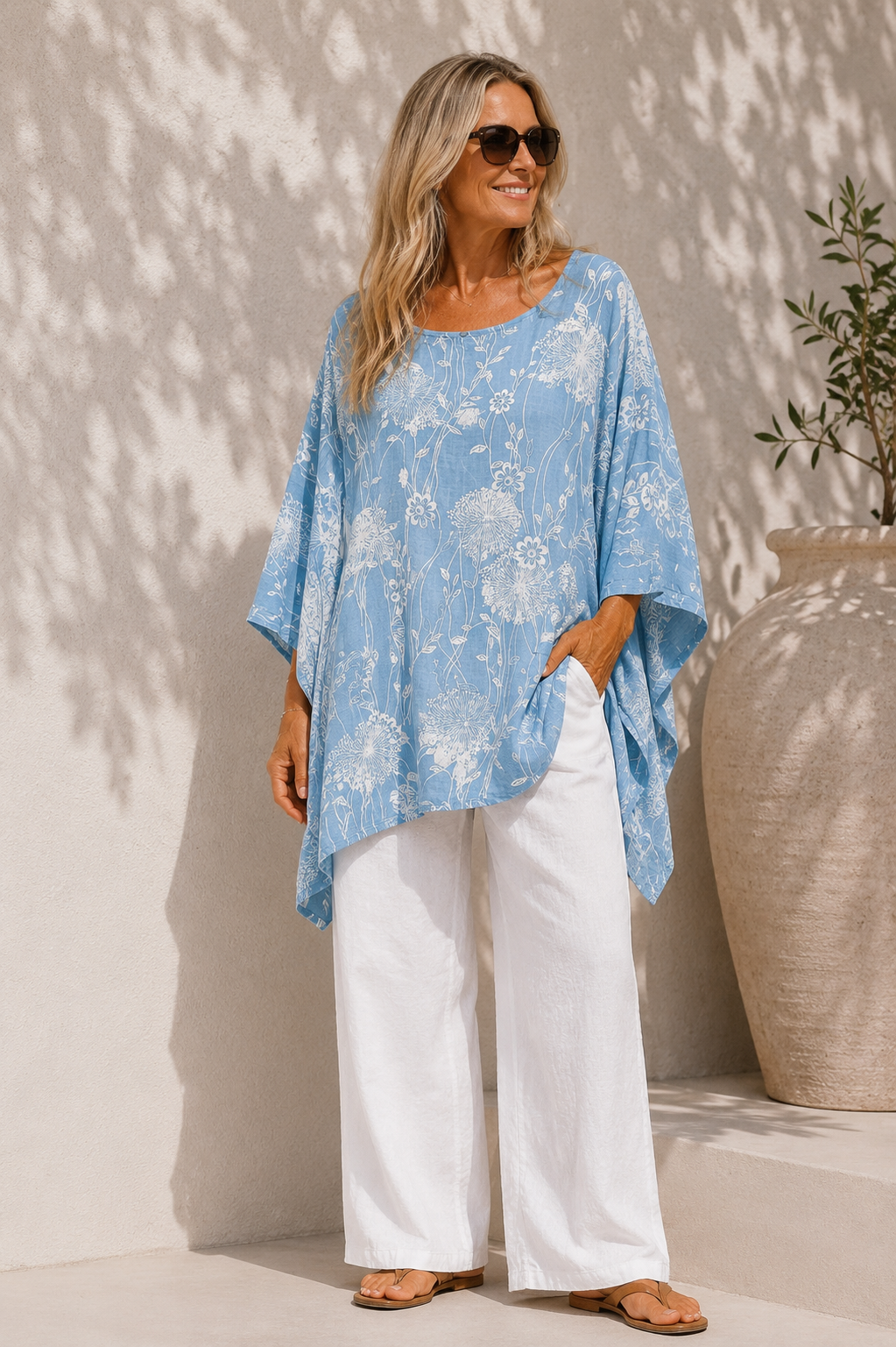 Dandelion Pocket Tunic Blue