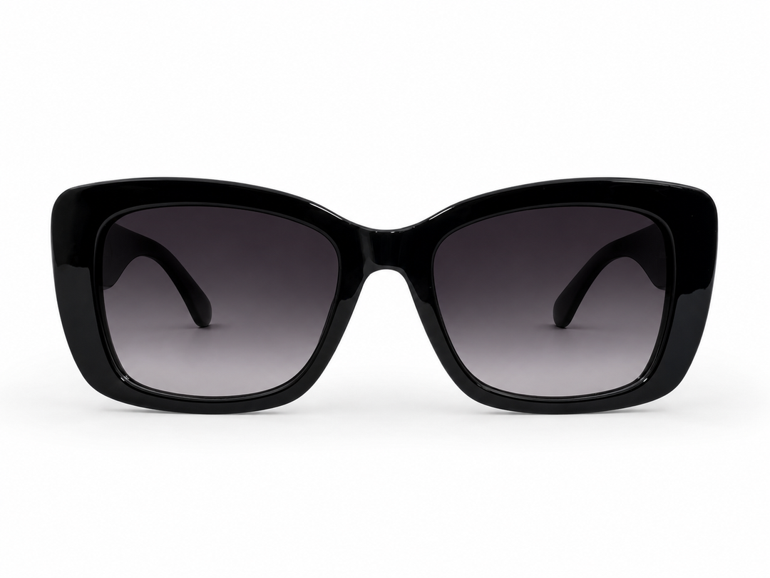Koko Bold Sunglasses Black/White