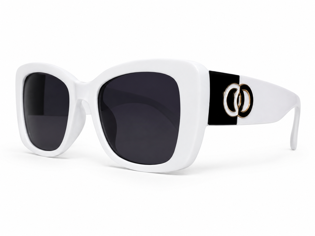 Koko Bold Sunglasses White