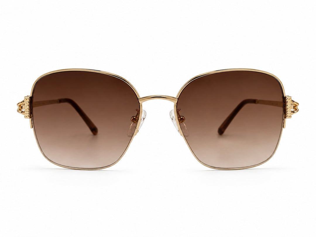 Embellished Clover Sunglasses Tort/Gold