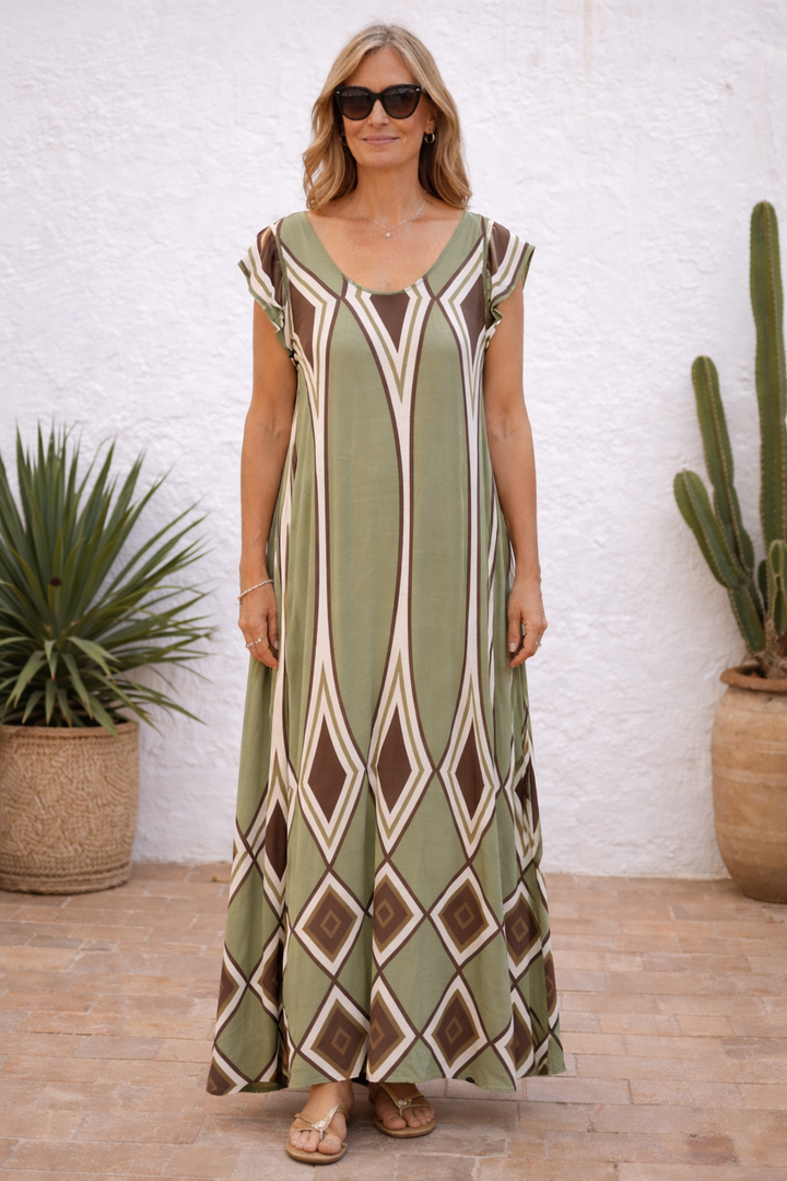 San Michele Maxi Dress Olive