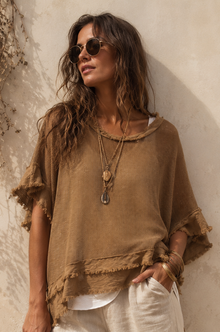 Rosalba 2 Piece Top Set Camel