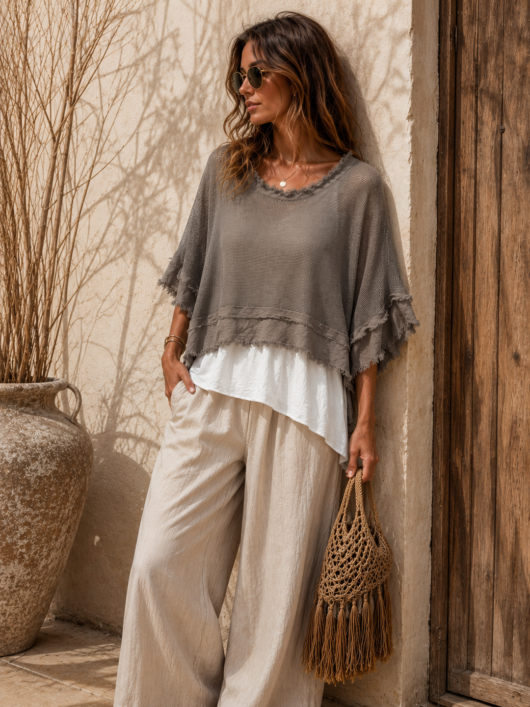 Rosalba 2 Piece Top Set Mocha