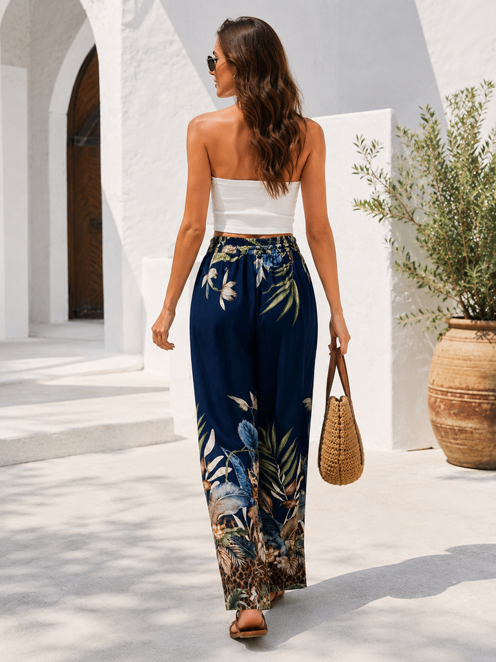 Adelyn Tropical Trousers Navy