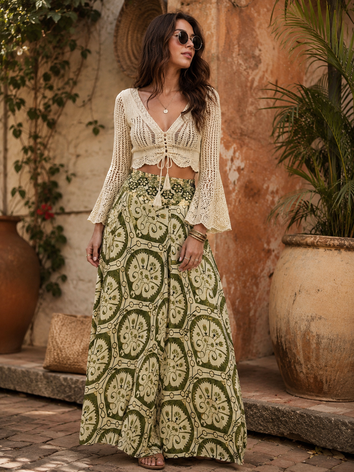 Santa Cruz Palazzo Trousers Olive