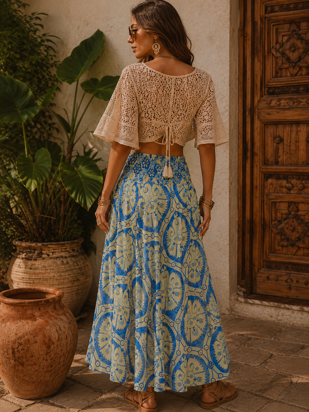 Santa Cruz Palazzo Trousers Blue