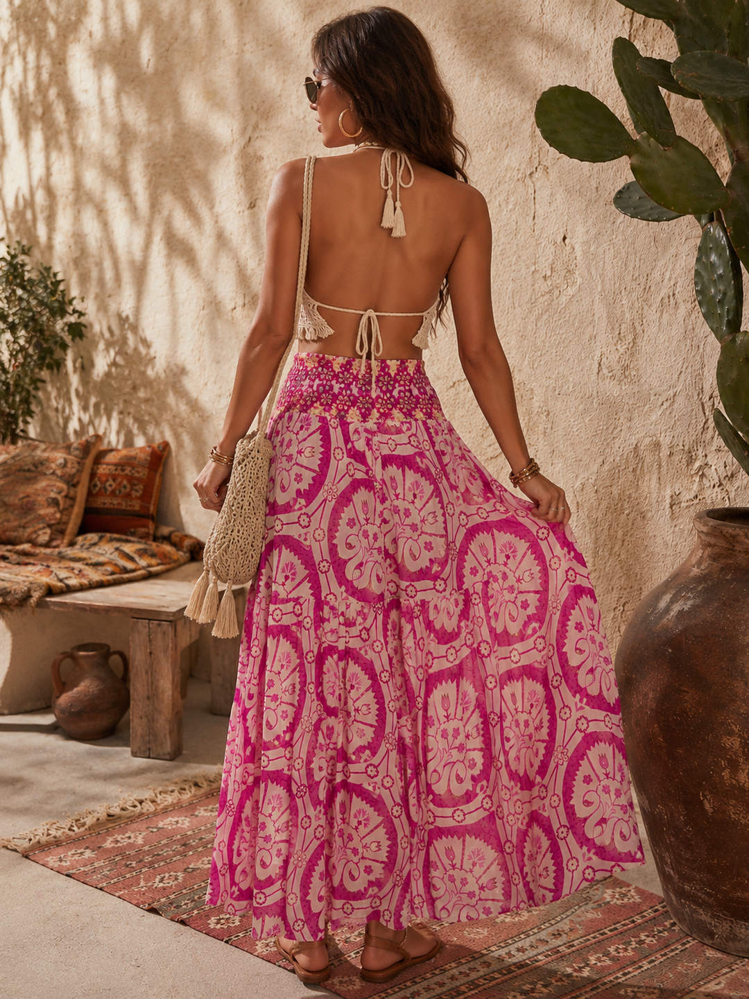 Santa Cruz Palazzo Trousers Pink