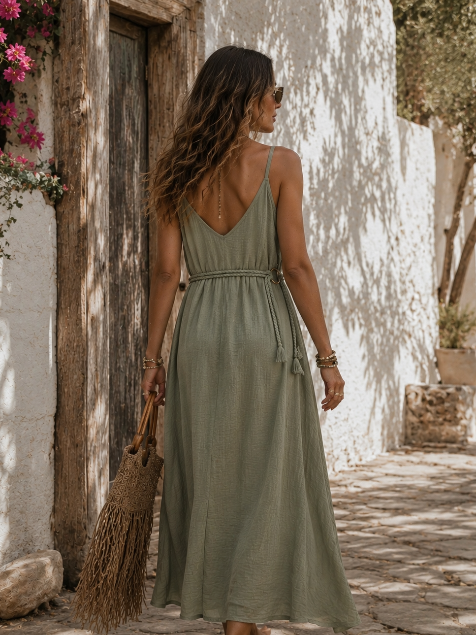 Marine Luxe Dress Olive