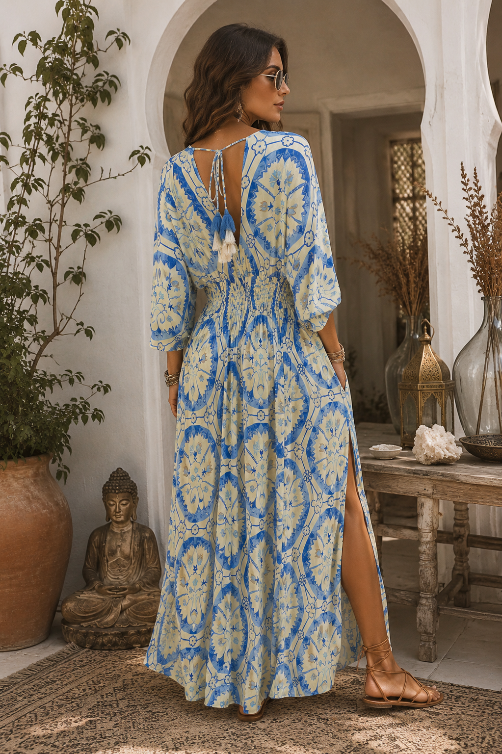 Santa Cruz Maxi Dress Blue