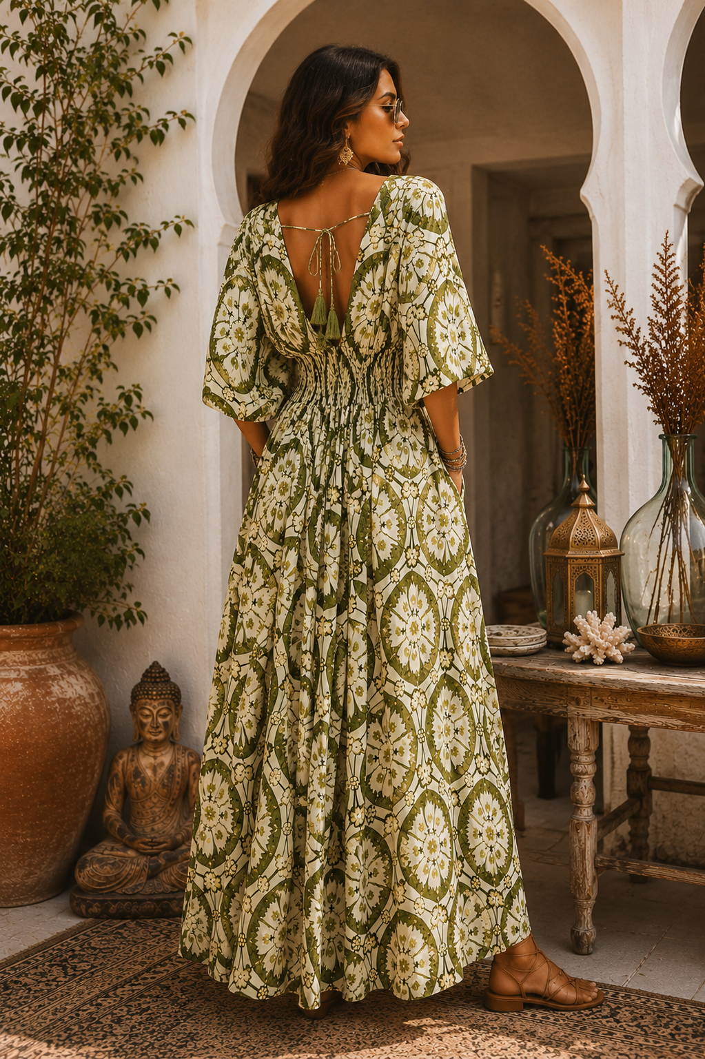 Santa Cruz Maxi Dress Olive
