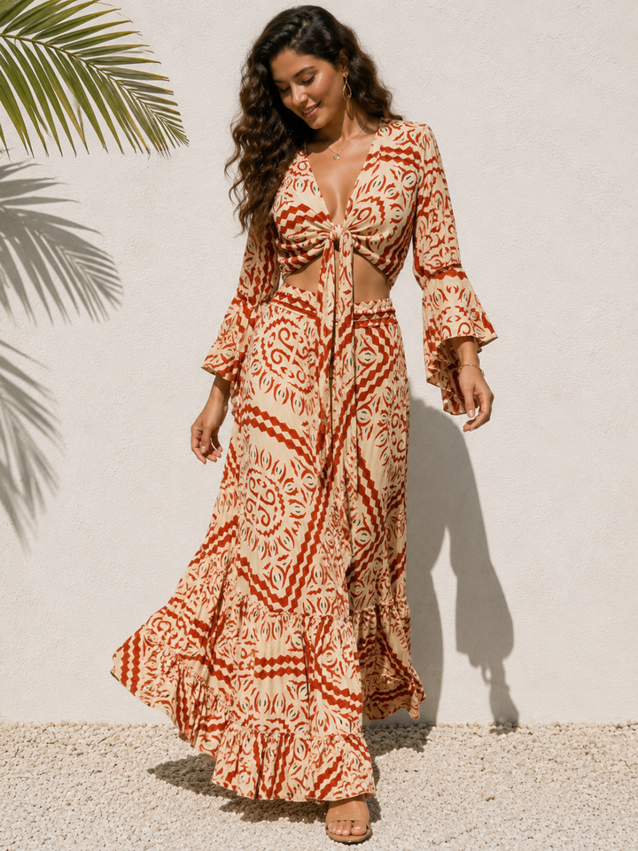 Solana Co-Ord Set Burnt Orange