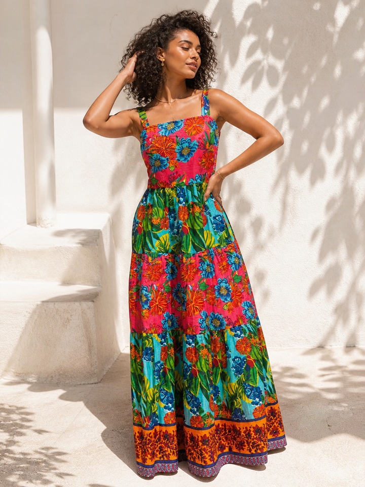 Moana Tropical Floral Dress Multi