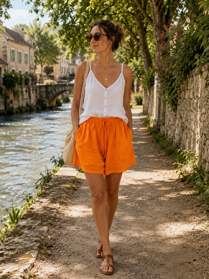 Giordana Shorts Tangerine