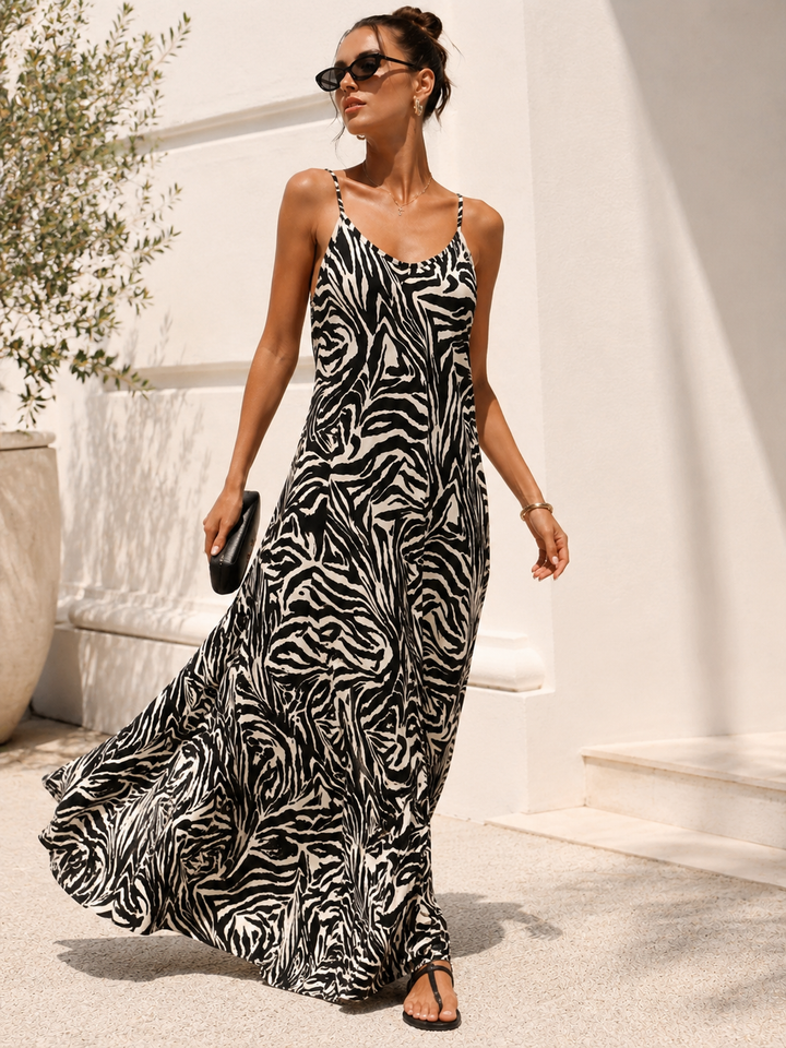 Florentine Maxi Dress Zebra