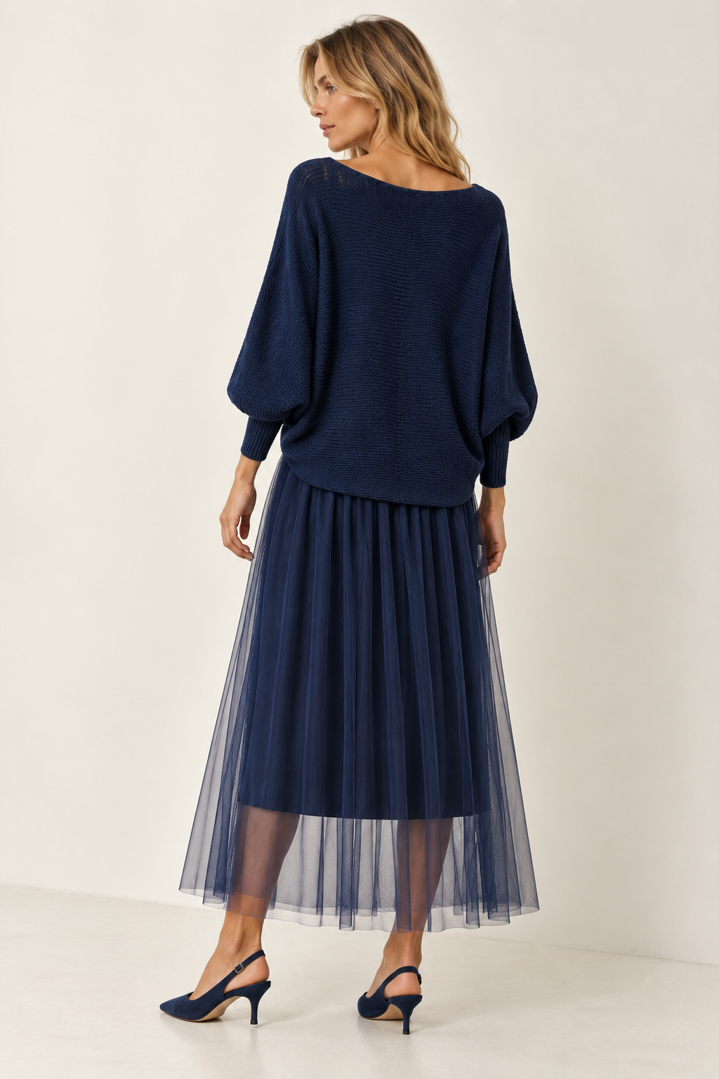 Levana Dress & Jumper Set Navy