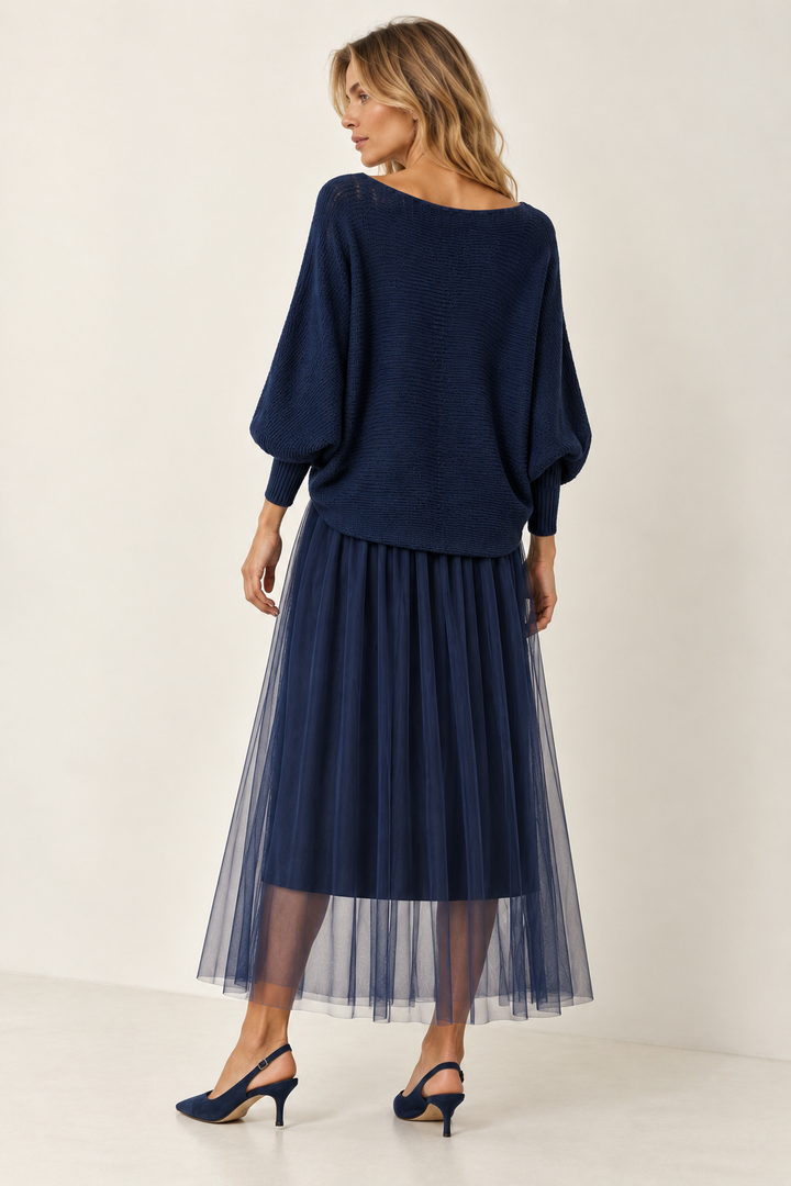 Levana Dress & Jumper Set Navy