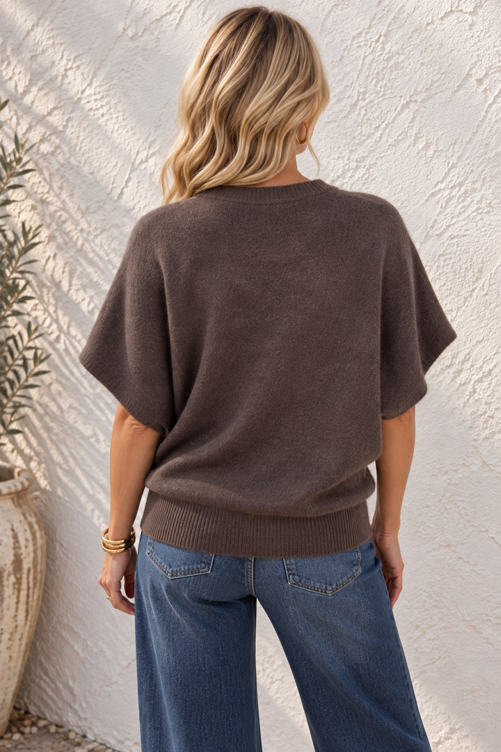 Juniper Soft Knit Top Chocolate