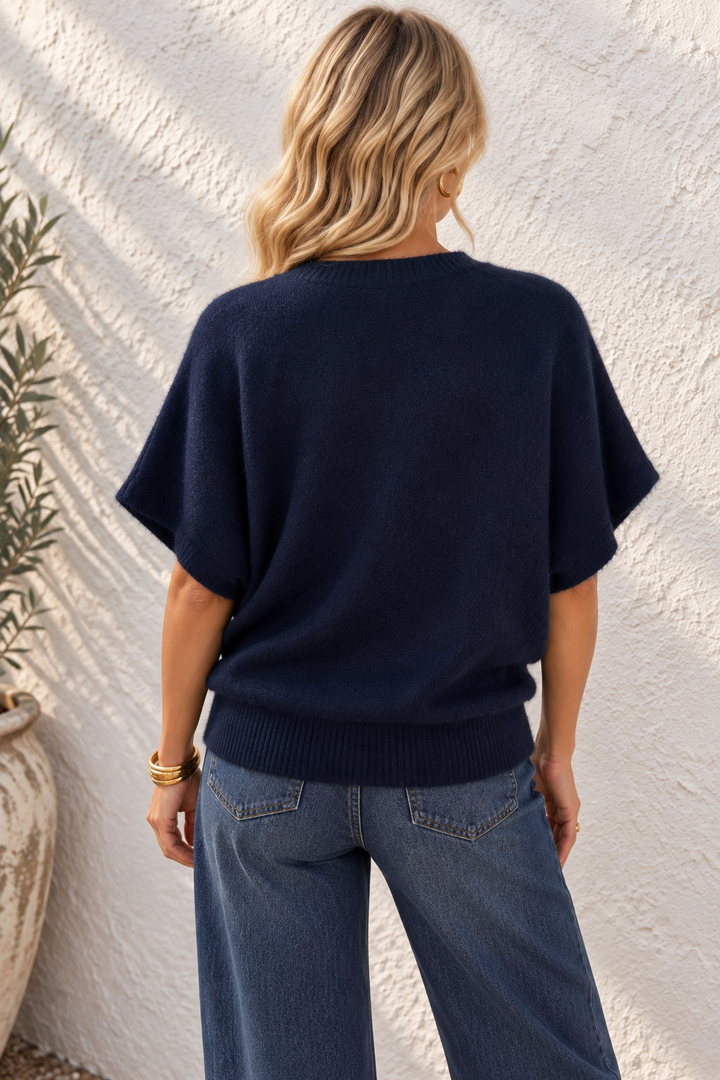 Juniper Soft Knit Top Navy