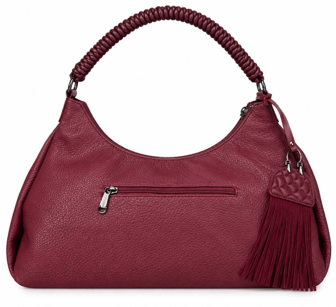 Sedona Bohemian Fringe Bag Burgundy