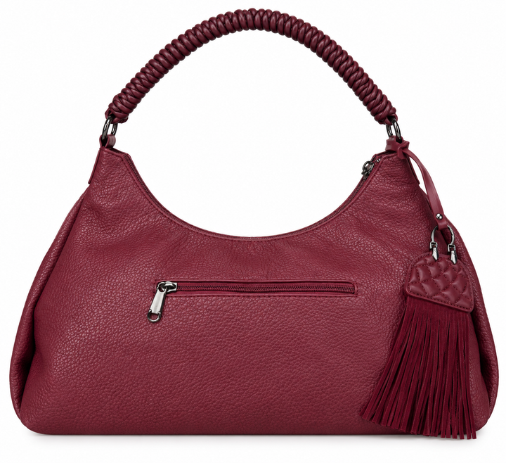 Sedona Bohemian Fringe Bag Burgundy