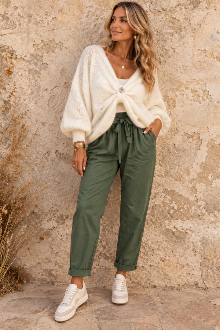 Khaki Plain Magic Pants