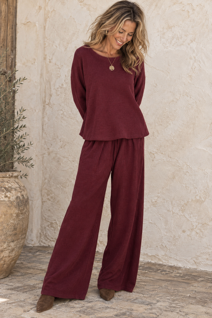 Anabella Lounge Set Claret