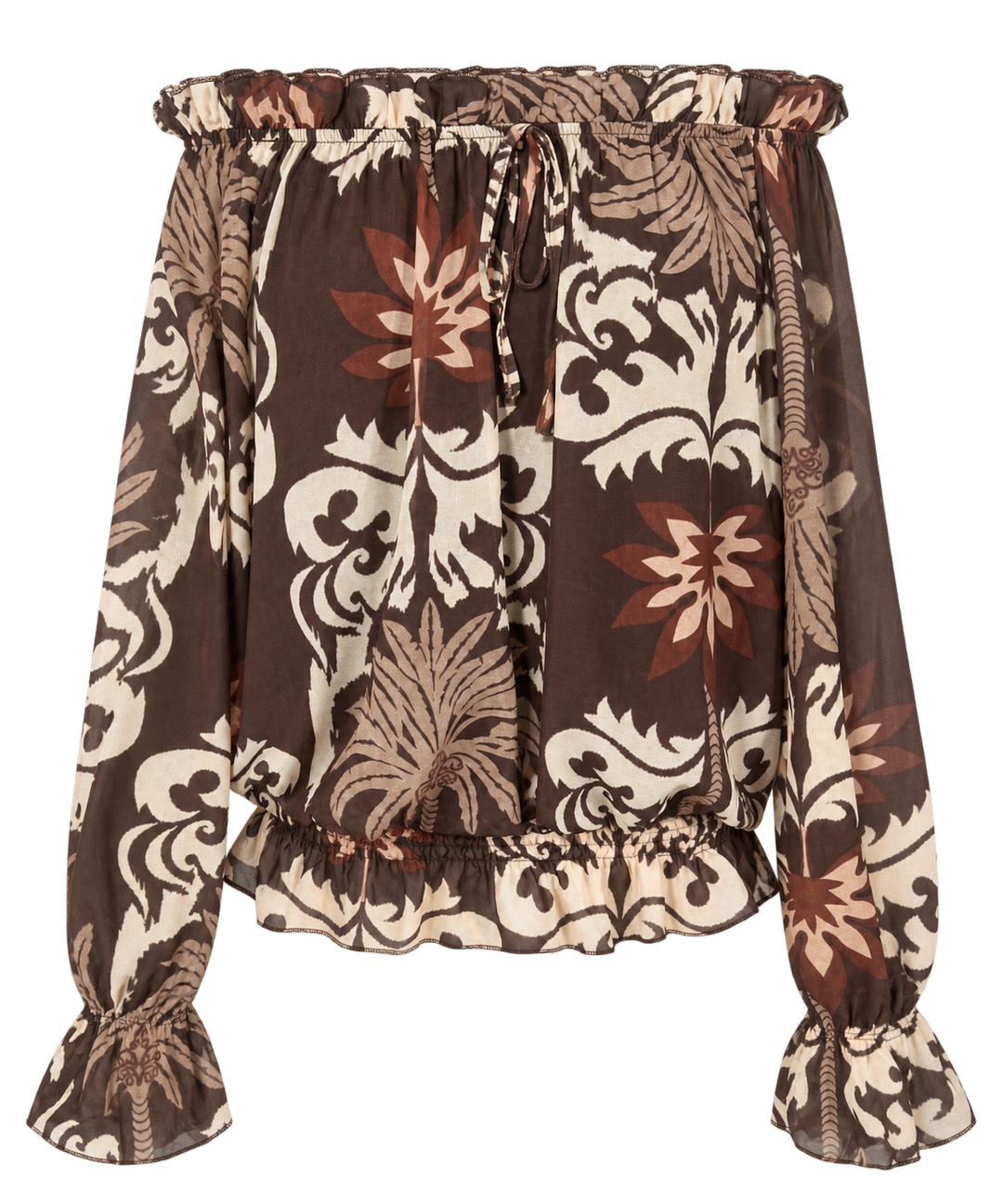 Pietra Abstract Palm Top Chocolate
