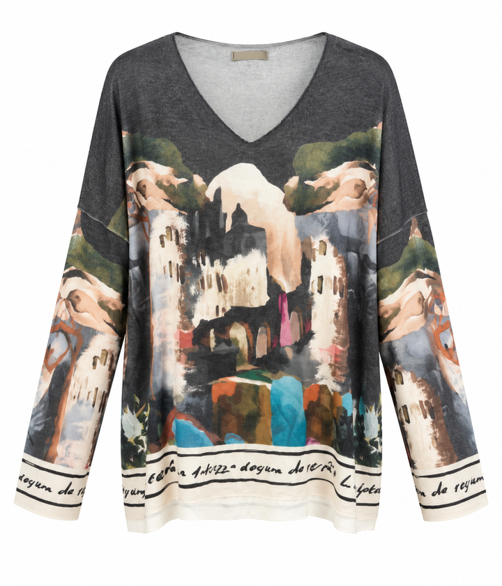 Tranquil Tuscan Top Grey