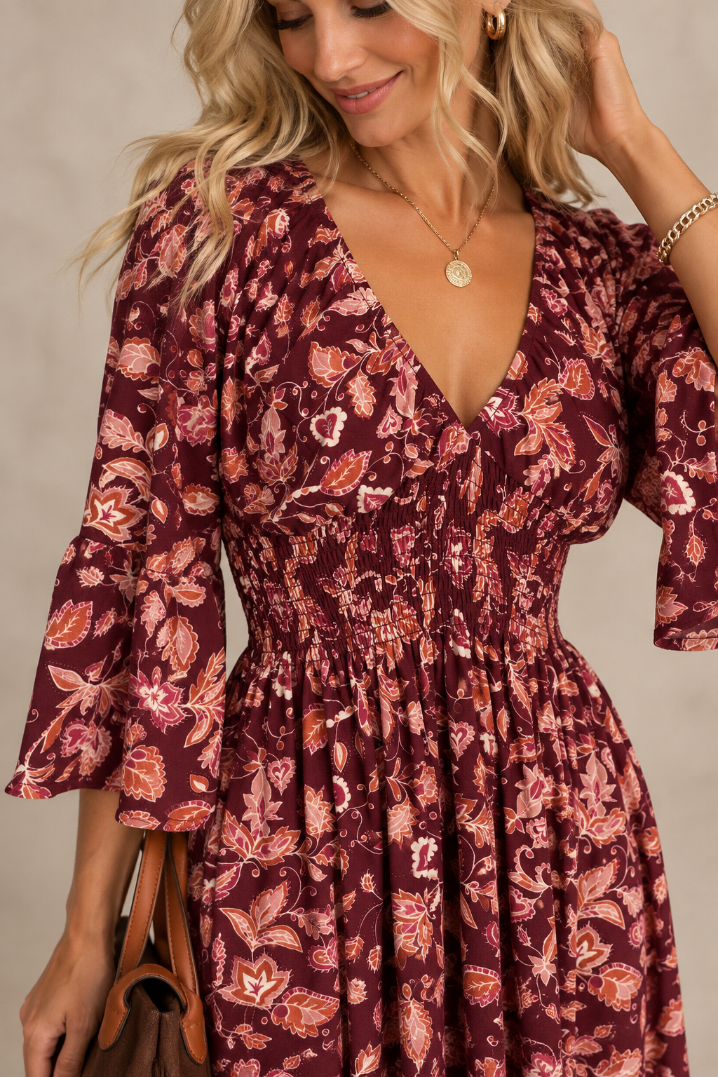 Magic Stretch Dress Plum