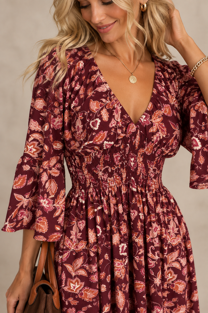 Magic Stretch Dress Plum