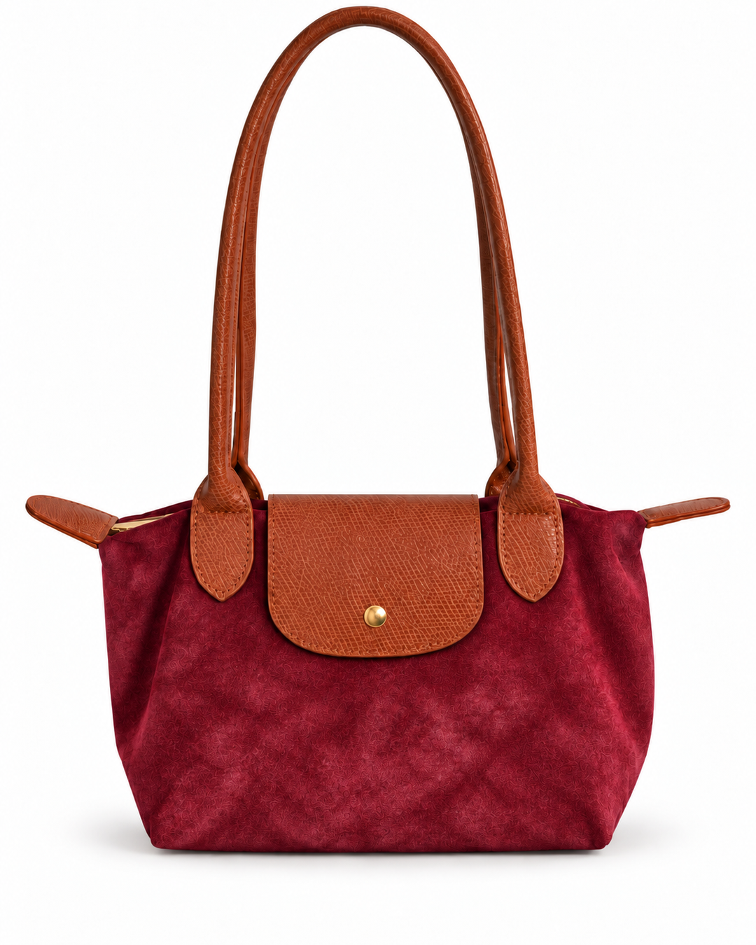 Margot Faux Suede Handbag Plum