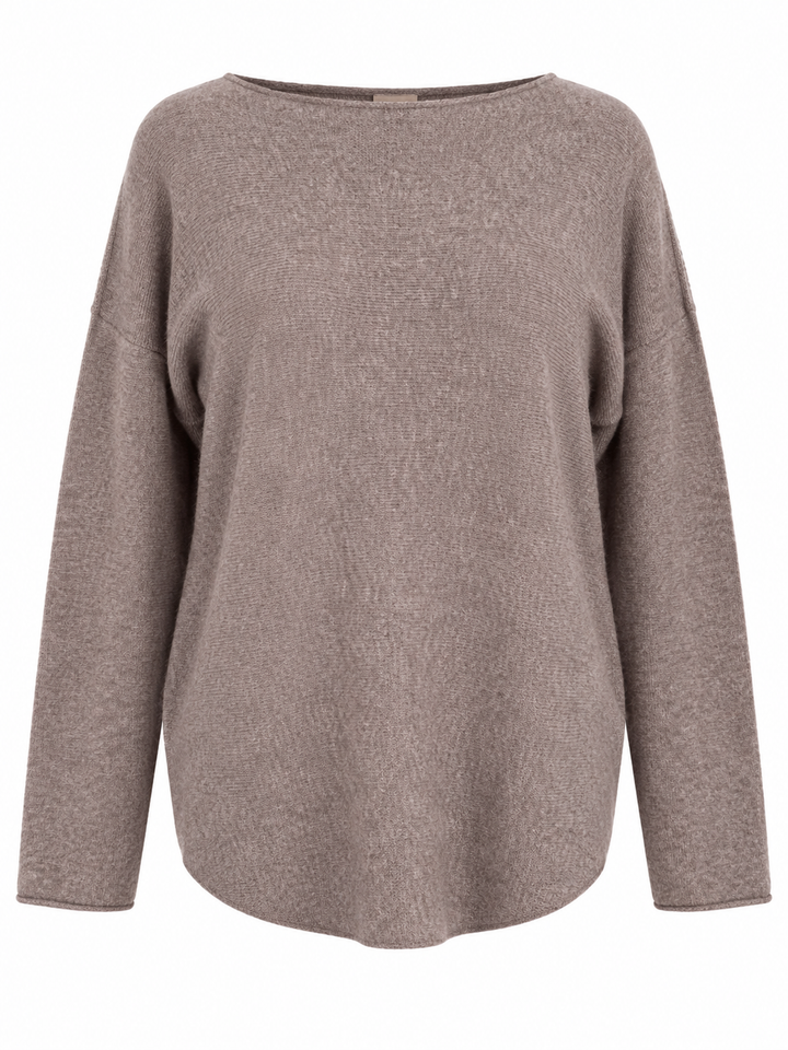 Anabelle Round Neck Jumper Mocha