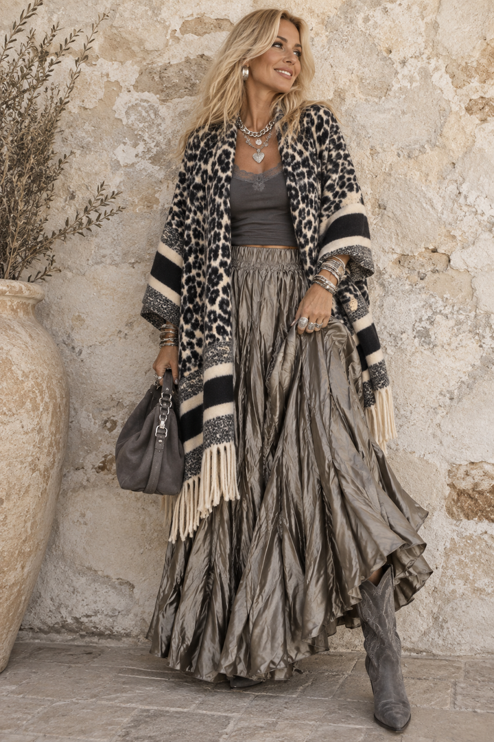 Shirelle Crinkle Maxi Skirt Mocha