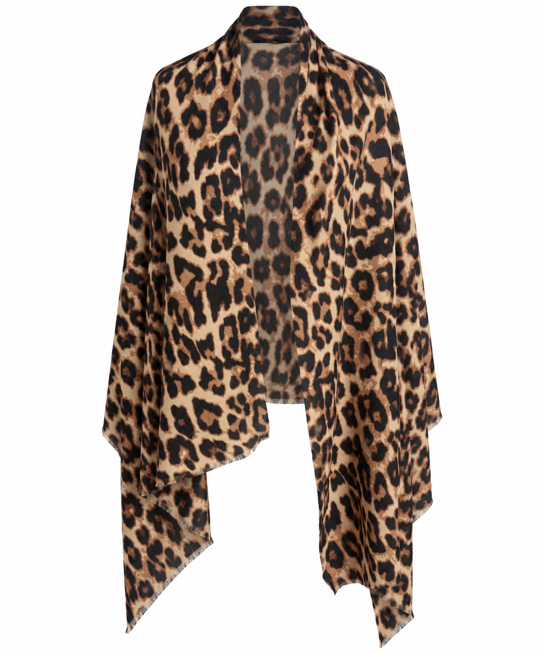 Roxie Leopard Print Scarf Beige