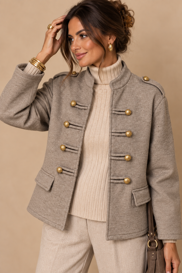 Willow Military Jacket Latte
